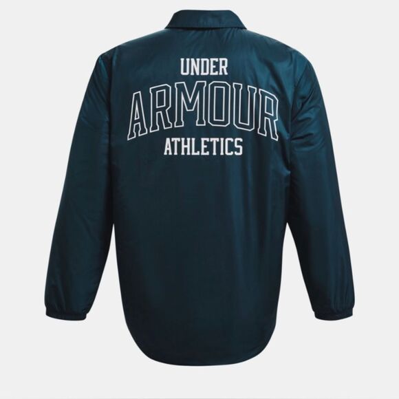 NWT Men’s Under Armour Athletics Teal Loose Fit Jacket Size Large Casual Sporty - Picture 5 of 8